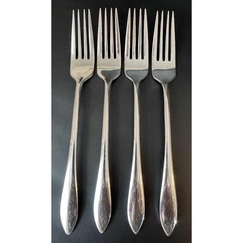 Vintage Dansk Altissimo Fork 7.75" Set 4 Gunnar Cyren MCM Flatware Minimal 1960s